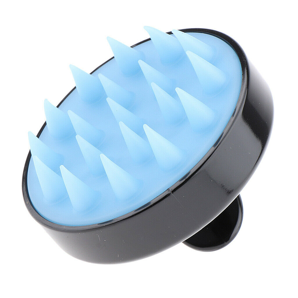 4pcs Shower Hair Scalp Massager Brush Portable Soft Silicone Safe Shiny