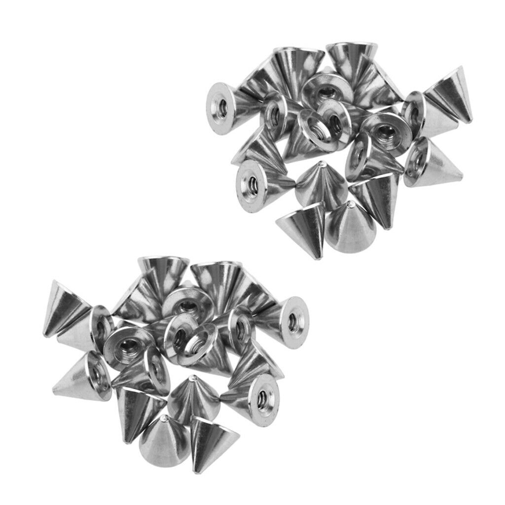 40 Pieces Bulk Stainless Steel Piercing Jewelry Spike Fit 16g Barbell