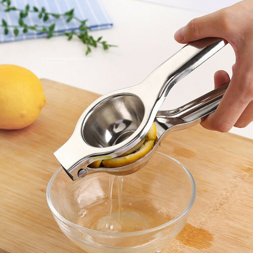 Lemon Juicer Squeezer Stainless Steel Metal Press Garlic Clip Hand Manual juicer