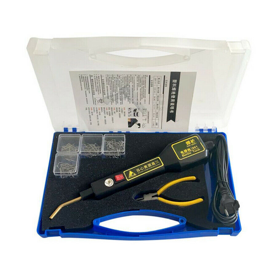 Car Bumper hot Stapler Plastic Welding Torch Fairing Repair Kit Staples 220V EU