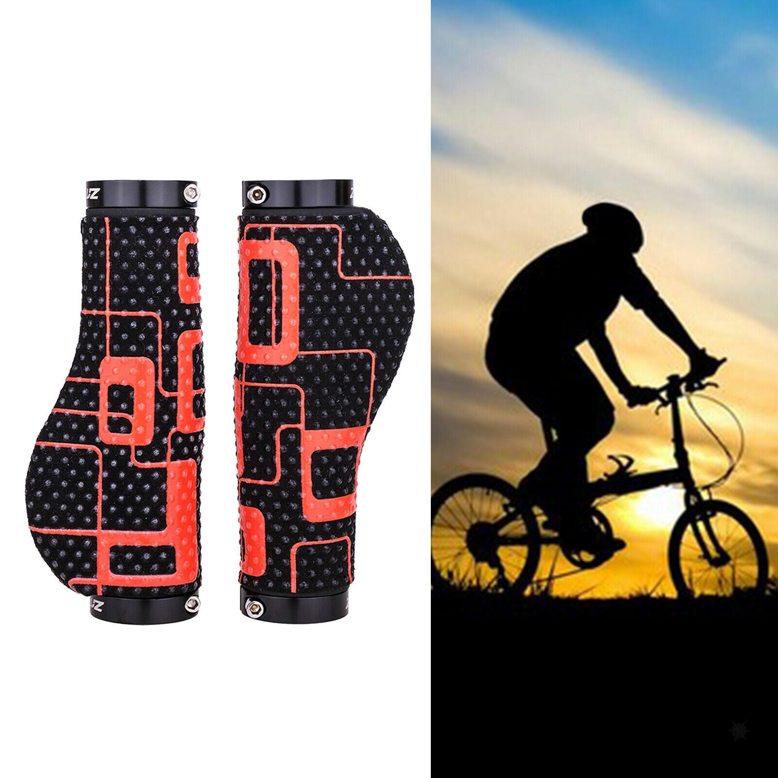 Bicycle Handlebars Grips Ergonomic Handles for Folding Mountain Bike