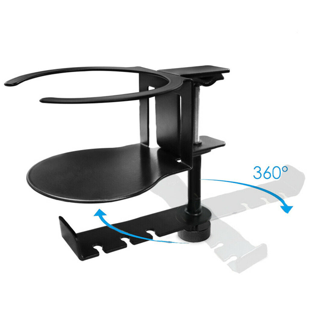 Headphone Hanger Under Desk 360 Degree Arm Clamp Headphone Hook Rotating
