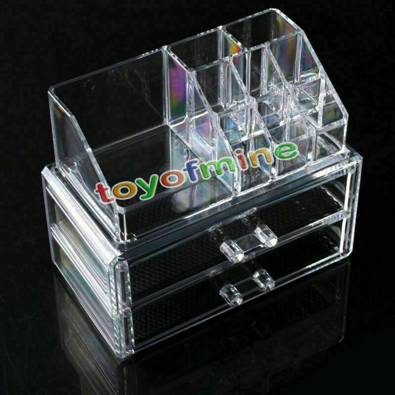 Make Up 3 Case Boxes For Storage Cosmetic Jewellery Drawers hot