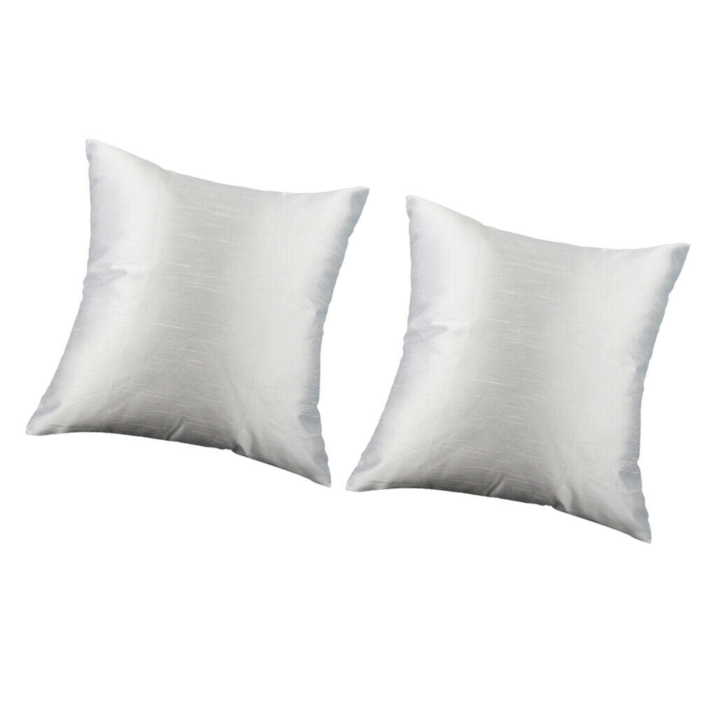 2 Pieces Solid Color Pillow Case 60X60cm, Easy to Remove, Machine Washable