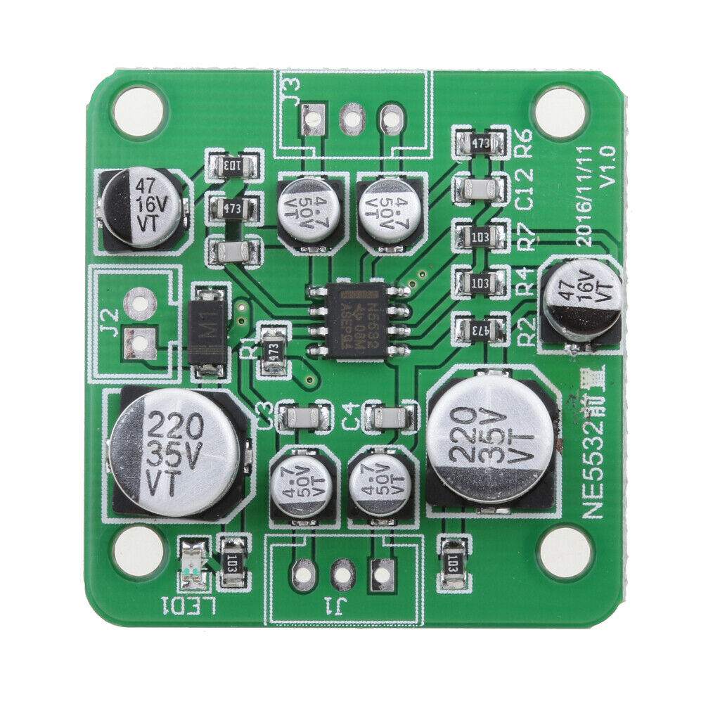 Speaker MP3 Preamplifier Audio Magnifier Board NE5532 4558 12V-30V DC