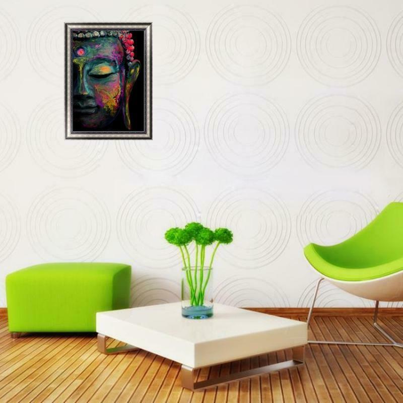 Buddha DIY 5D Diamond Embroidery Painting Cross Stitch Wall Art Home Decoration