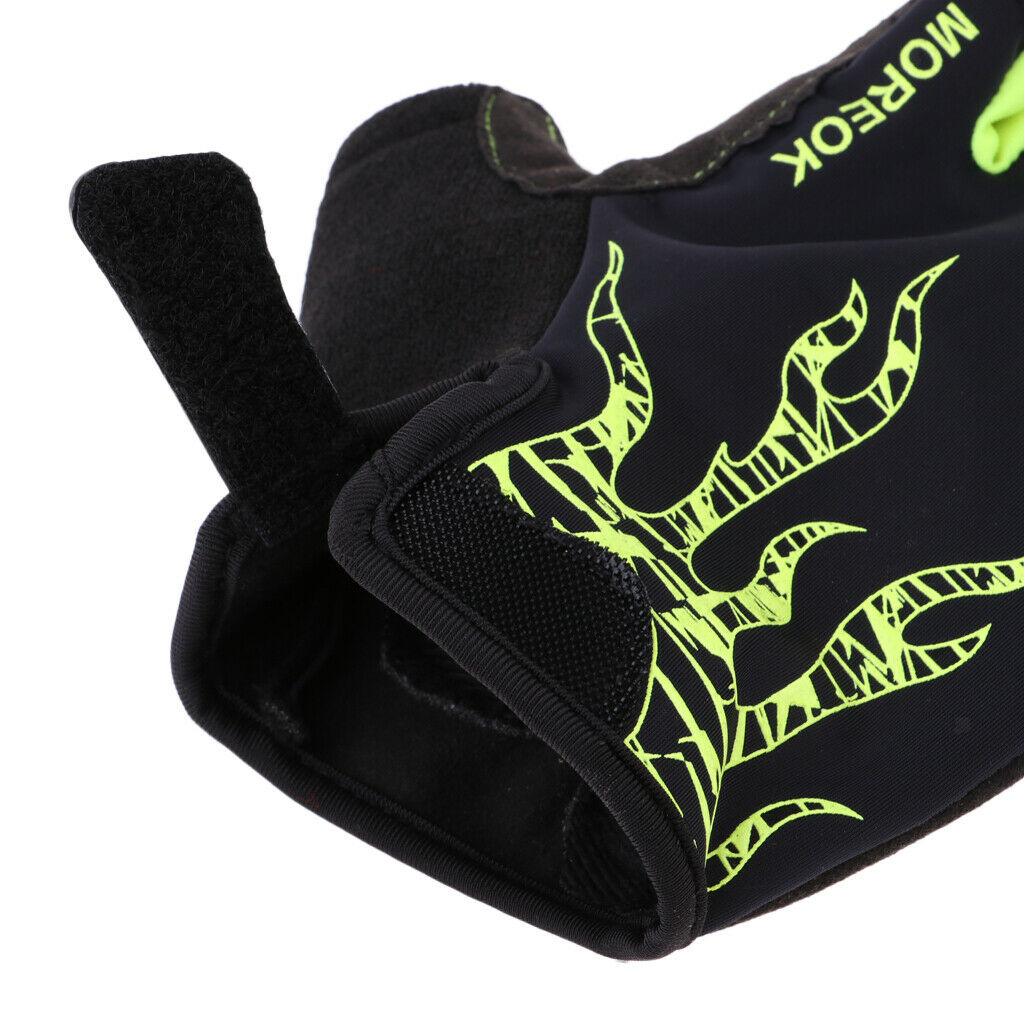 Anti Slip Cycling Gloves Half Finger MTB Bicycle Sport Gloves L Fluo Yellow