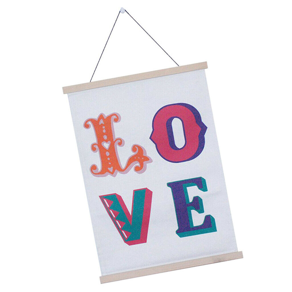 Embroidery Love Wall Art Hanging for Home Bedroom Living Room Dorm Wall Blankets