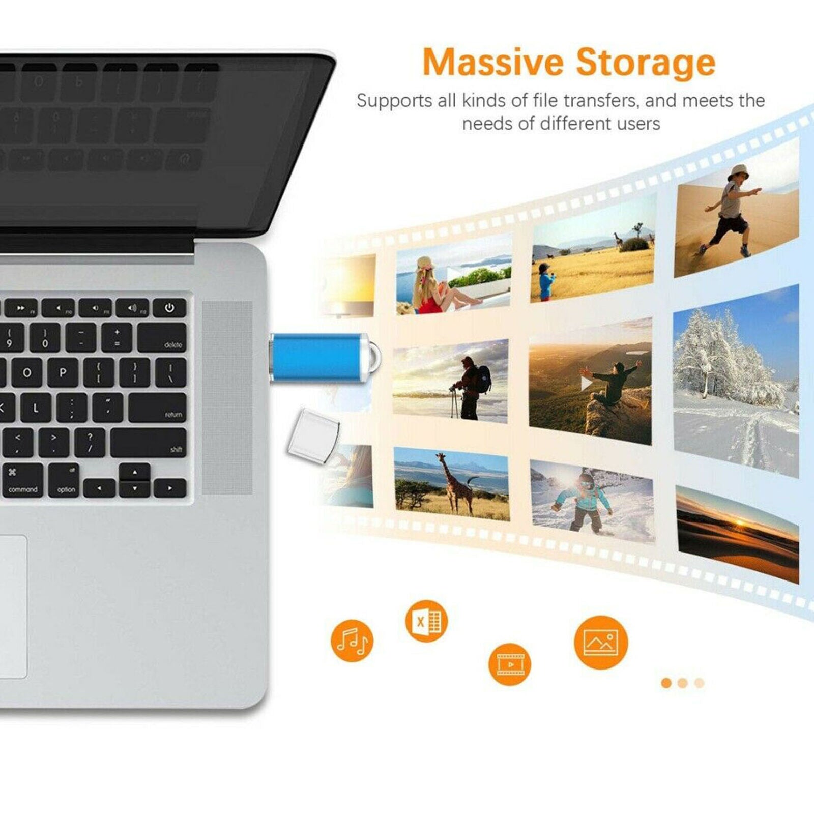 Type-C USB 3.0 Flash Drive Memory Stick Phone U Disk For Android PC 32GB