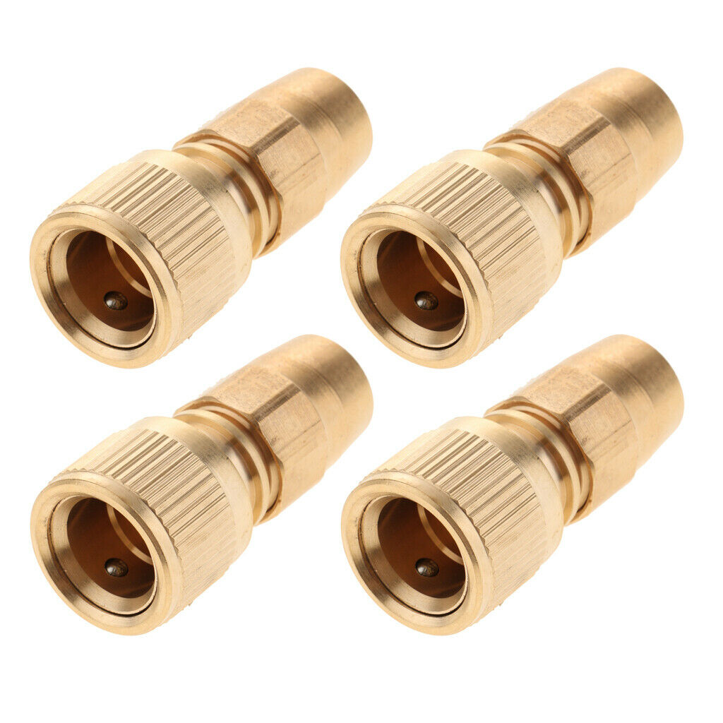 4Pack Brass Garden Expandable Hose Repair Adaptor Joint Male Pipe Nozzle