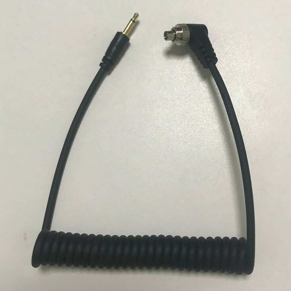 2.5mm Wire Cameras PC Sync  Lock Cable Screw to Male Flash Plug