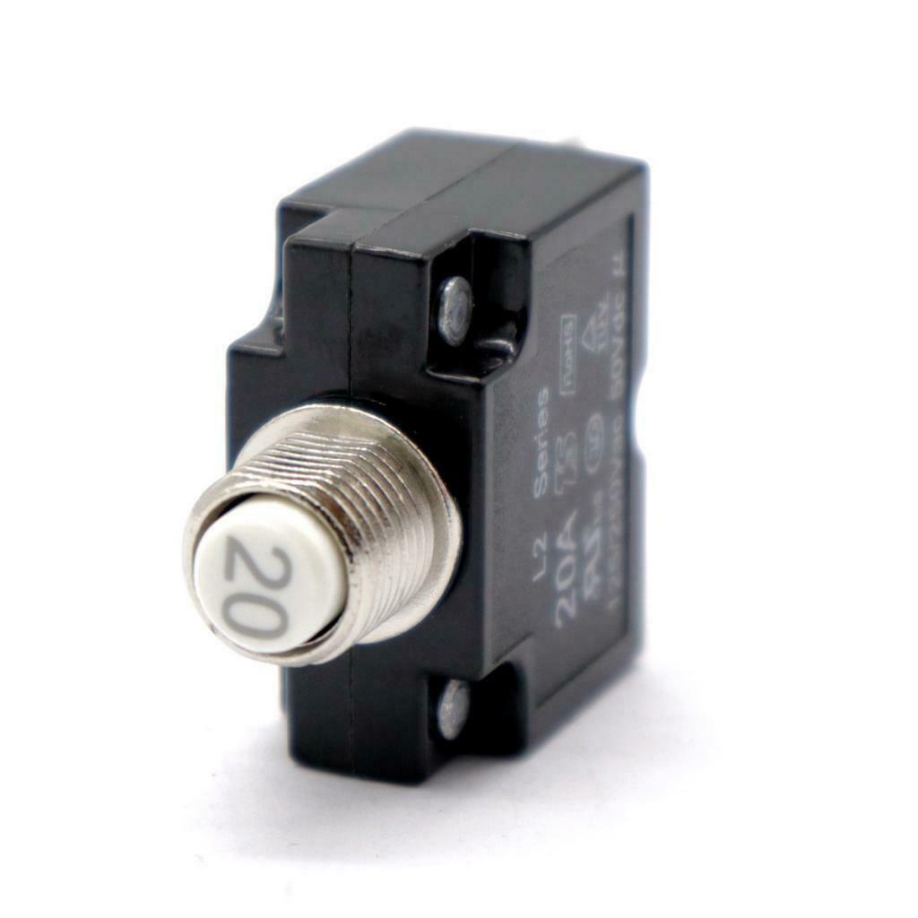 4Pcs 10A+20A Circuit Breaker Manual Reset Thermal Overload Protector Switch