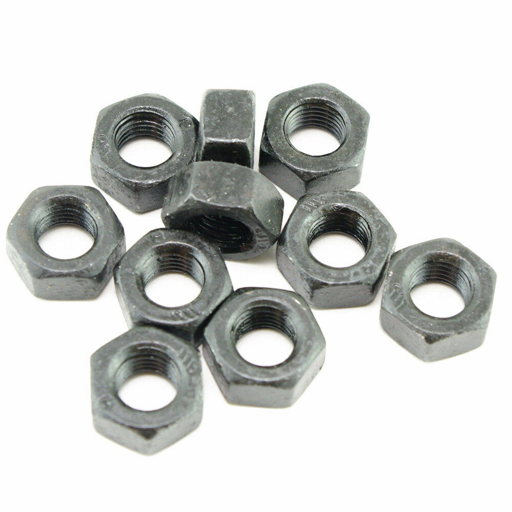 Lot25 Metric M8×1.00mm Fine Pitch Thread Nuts Black Finish