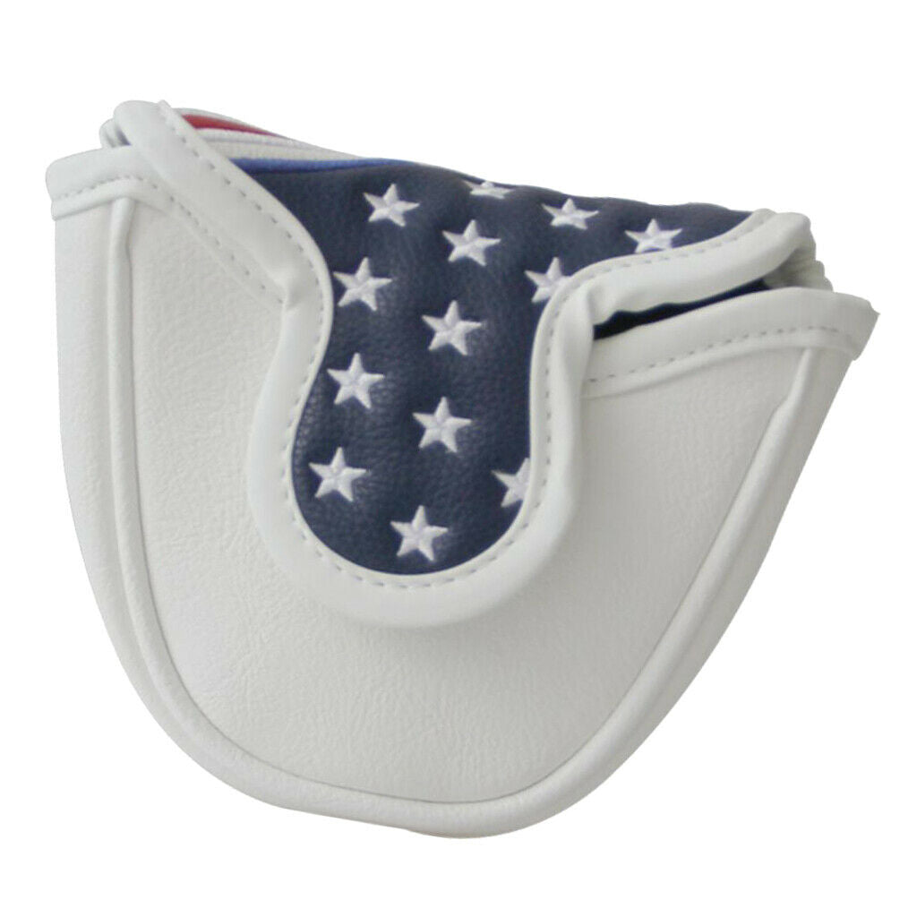 Golf Mallet Putter Cover Headgear Club & Loop Fastener Closure Putter