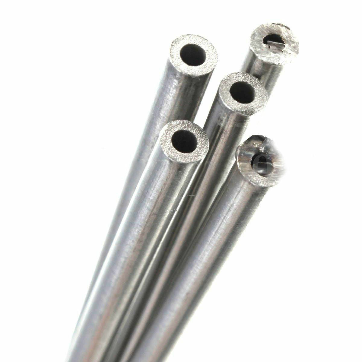 2pcs 304 Stainless Seamless Steel Capillary Tube OD 5mm x 3mm ID, Length 250mm