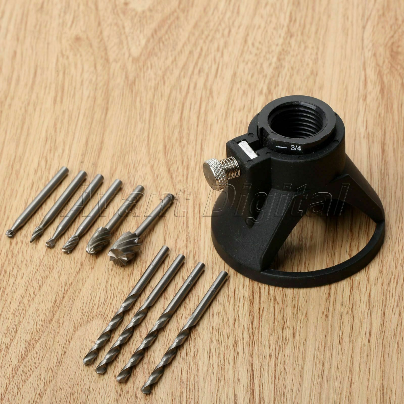 6Pcs HSS Wood Milling Burrs Drill Carving Locator Set Rotary Polishing Tool