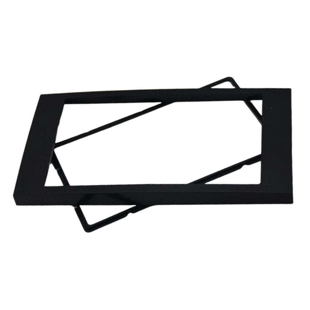 2 Din Car Stereo Panel Trim Black Frame Kit For