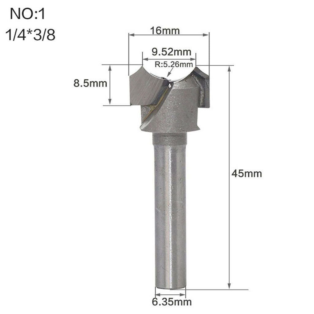 Straight Round Shank Carbide Router Bit for Woodworking NO.1