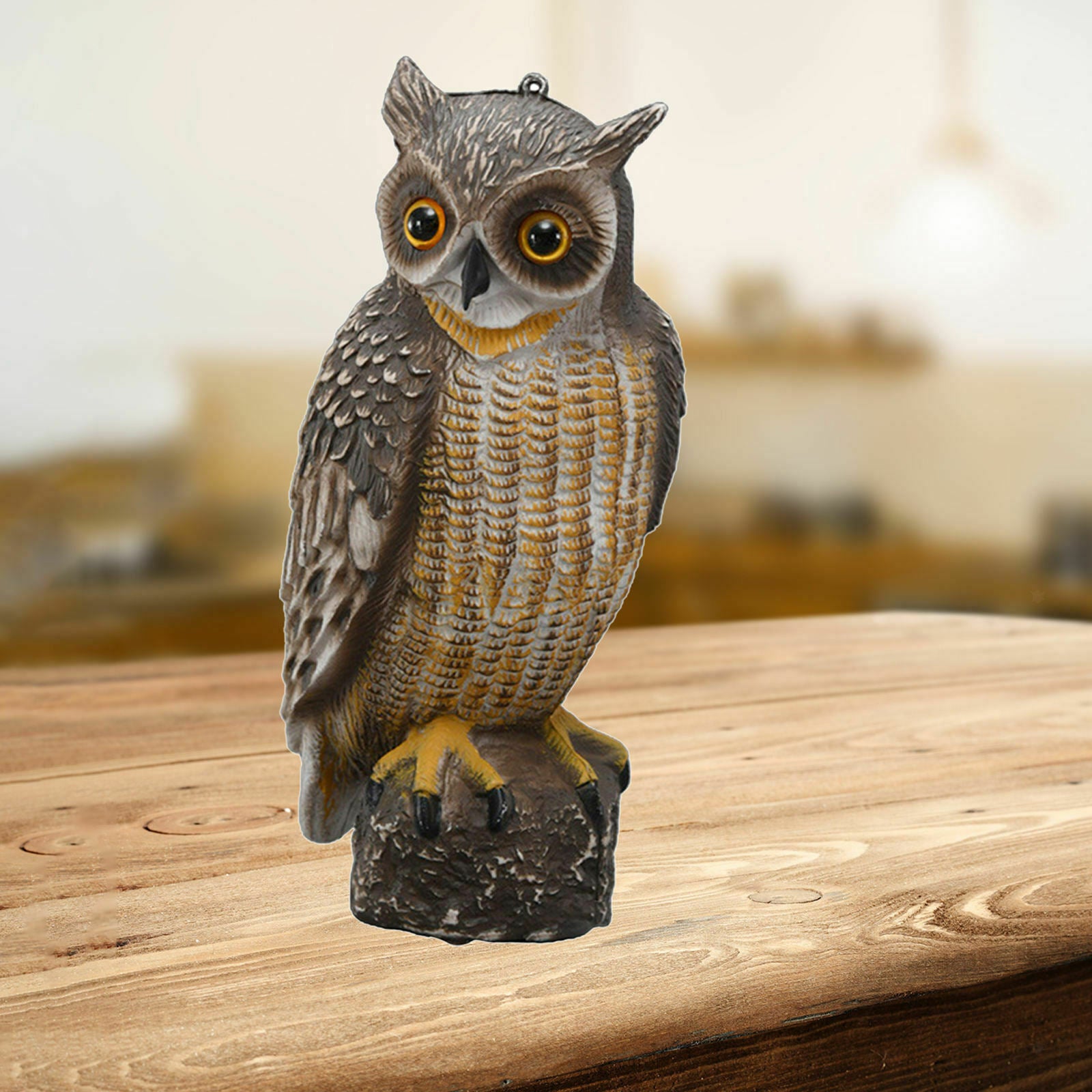 Decorative Owl Ornaments Realistic Owl Decoration Pest Repellent for Outdoor