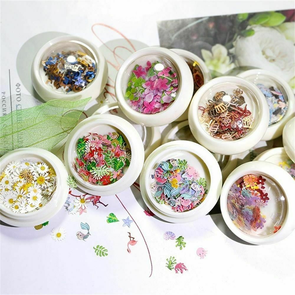Designs Wood Pulp Flakes Ultrathin Nail Paillettes Nail Art Sequins Holographic