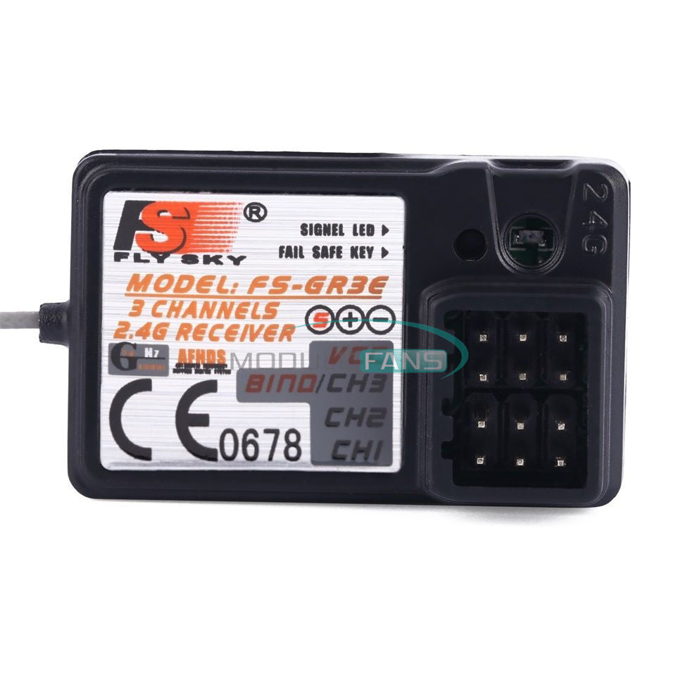 FlySky FS-GR3E 3CH 2.4G Receiver For RC Car Boat GR3C GT3B GT2 GT2E