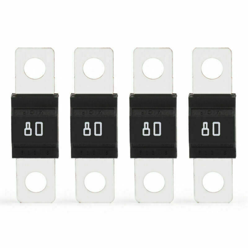 4Pcs MIDI Bolt Car Fuse Mini ANS Car Audio Power High Current Fuses 32V/80A CA