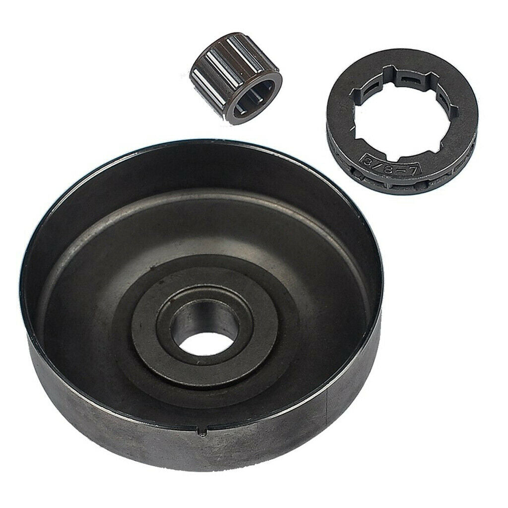 Clutch Drum+Sproket Rim 3/8-7+Sprocket Bearing for  066 MS660 Chainsaw