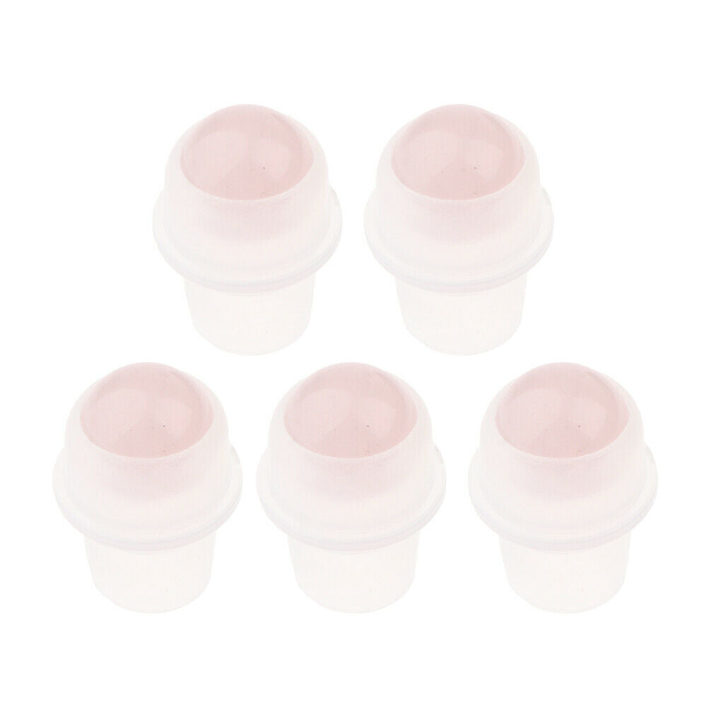 5 Pcs Replacement Ball Roller Tops for Essential Oils Bottles  Pink