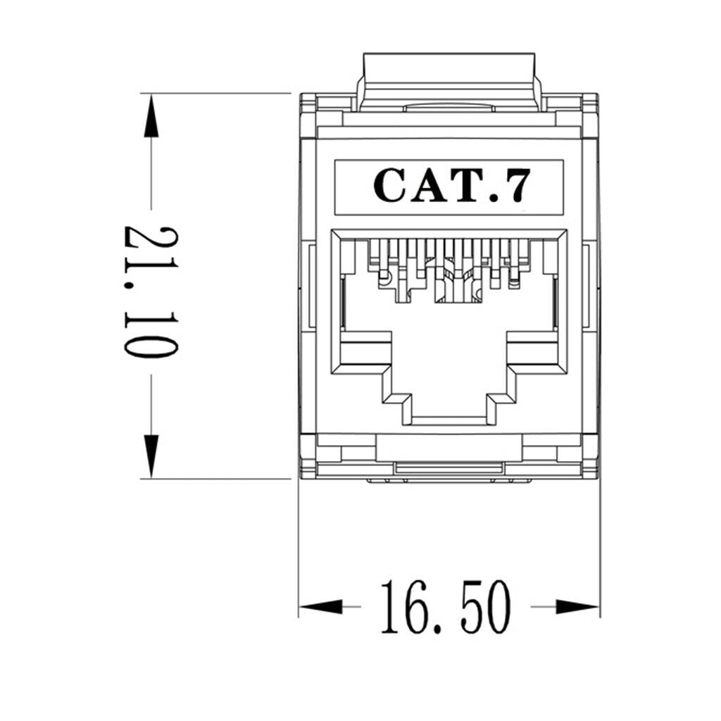 Keystone Module Category 6A Patch Modules For Connection  Cable Shielded