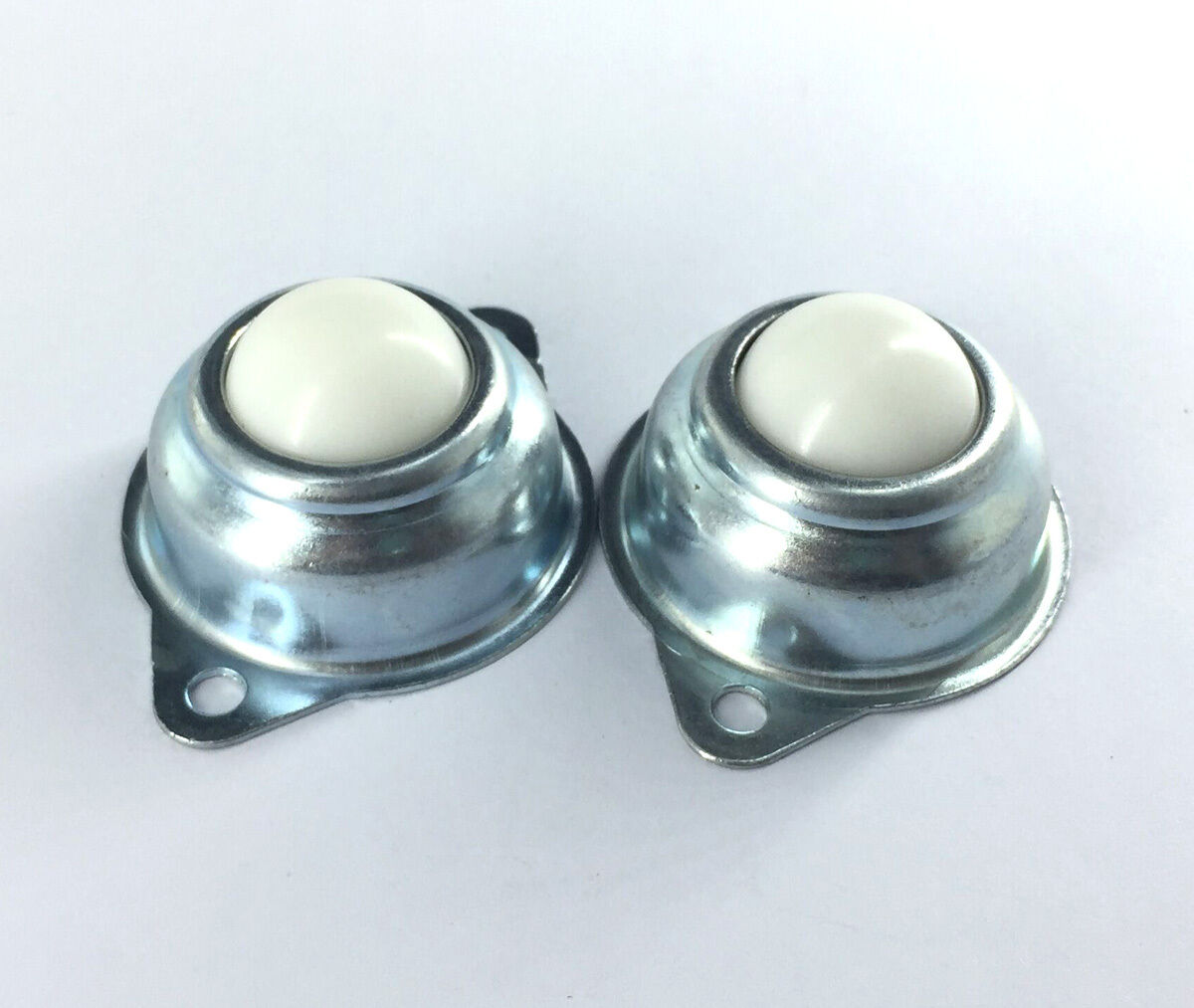 10pcs Dia 1'' Nylon Ball Metal Transfer Bearing Unit Conveyor Roller  [M1]