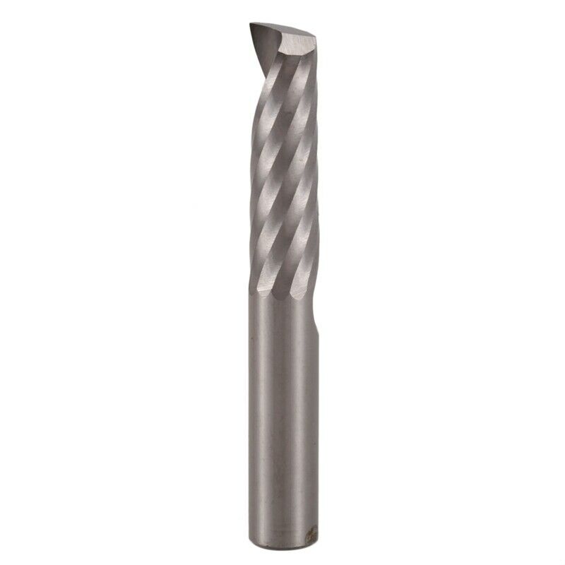 5Pcs 6Mm 1/4 Inch Carbide Cnc Router Bits One Single Flute End Mill Tools 22MmQ1