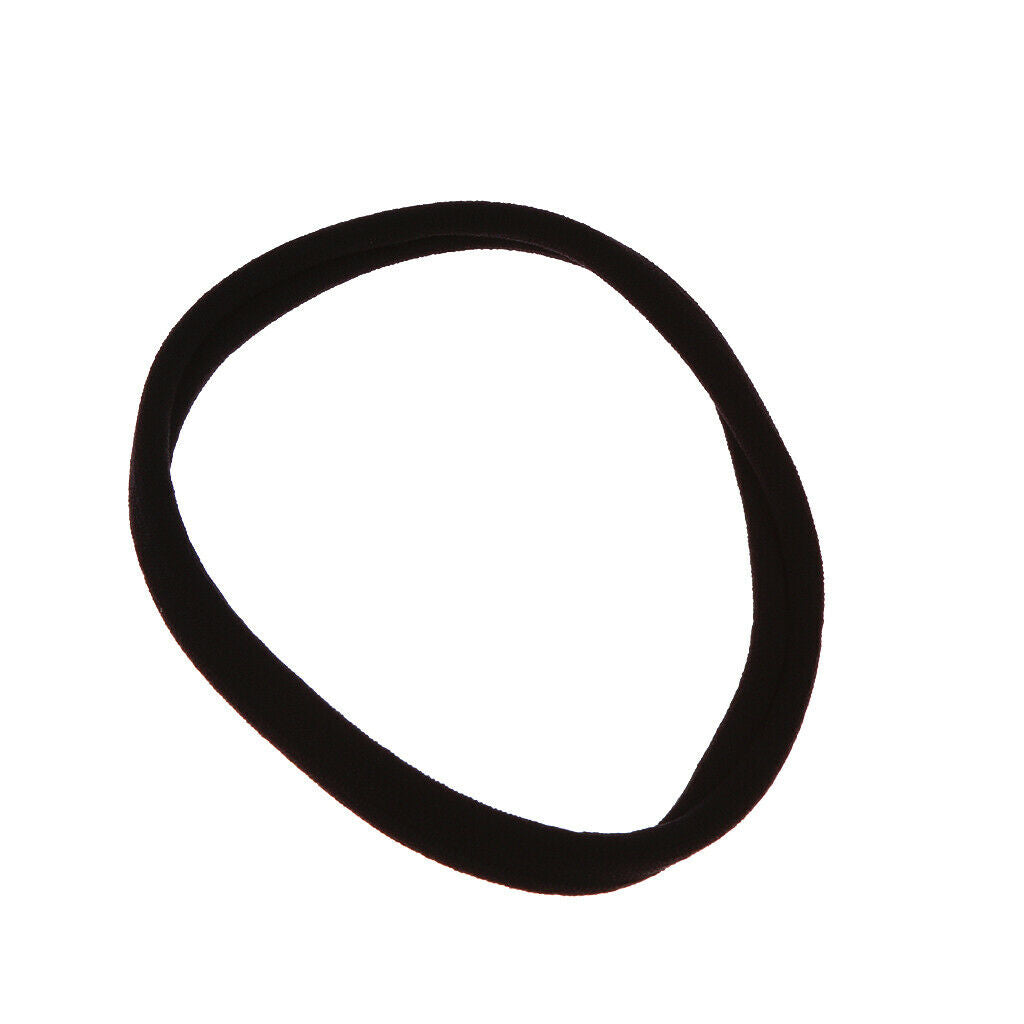 20 Pieces Hair Elastics Hair Ties Ponytail Holders No Metal 8cm Black + Khaki