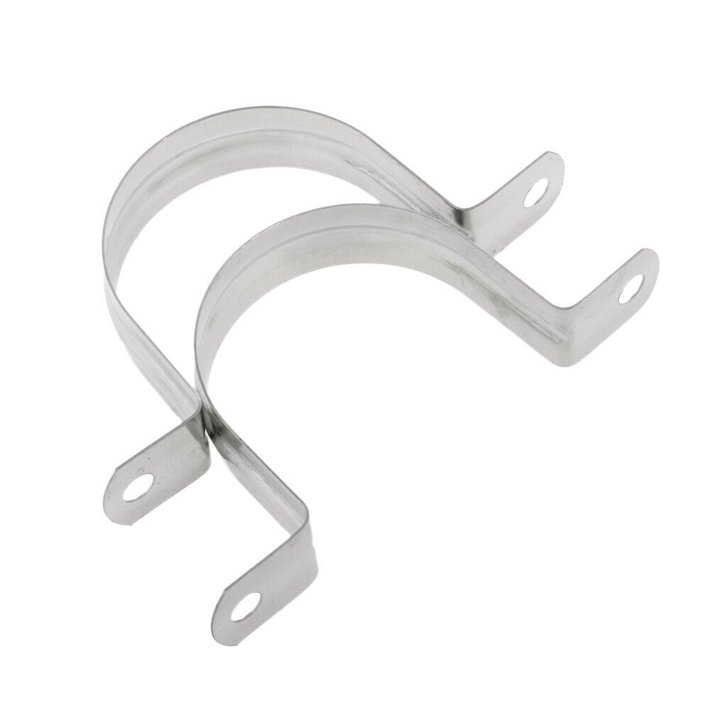 4pcs 304 Stainless Steel Drain Saddle Valve Hose Tube Clamp Clip Connect