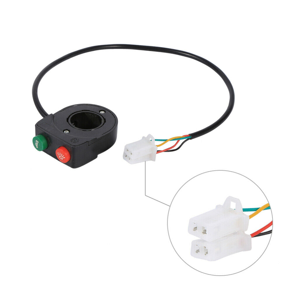 DC 12V 7/8" Head Light Switch Horn ON/OFF Button For Motorcycle E-bike Scooter