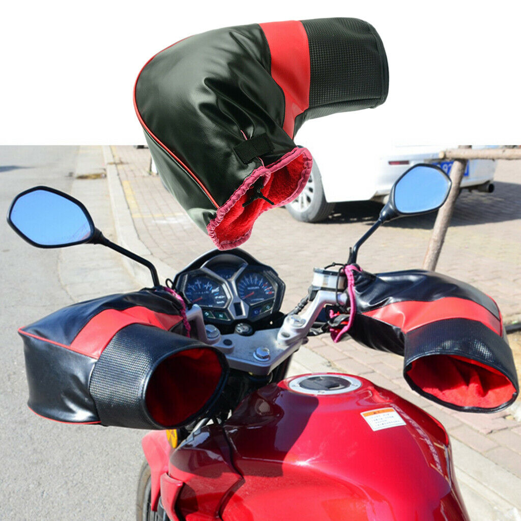 Winter Motorcycle Handlebar Muffs Gloves Hand Warmer for SUZUKI