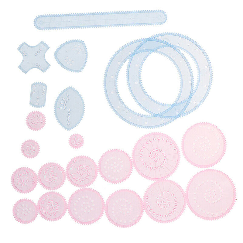 Spirograph Drawing Toys Set Interlocking Gears Wheels DIY Painting AccessoDD