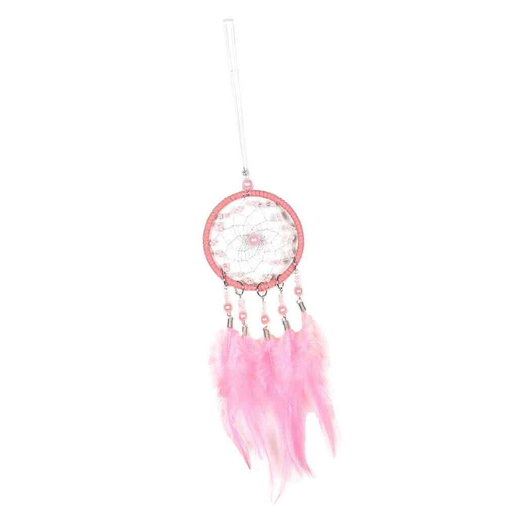 Pink Handmade Traditional Dreamcatcher Good dreams