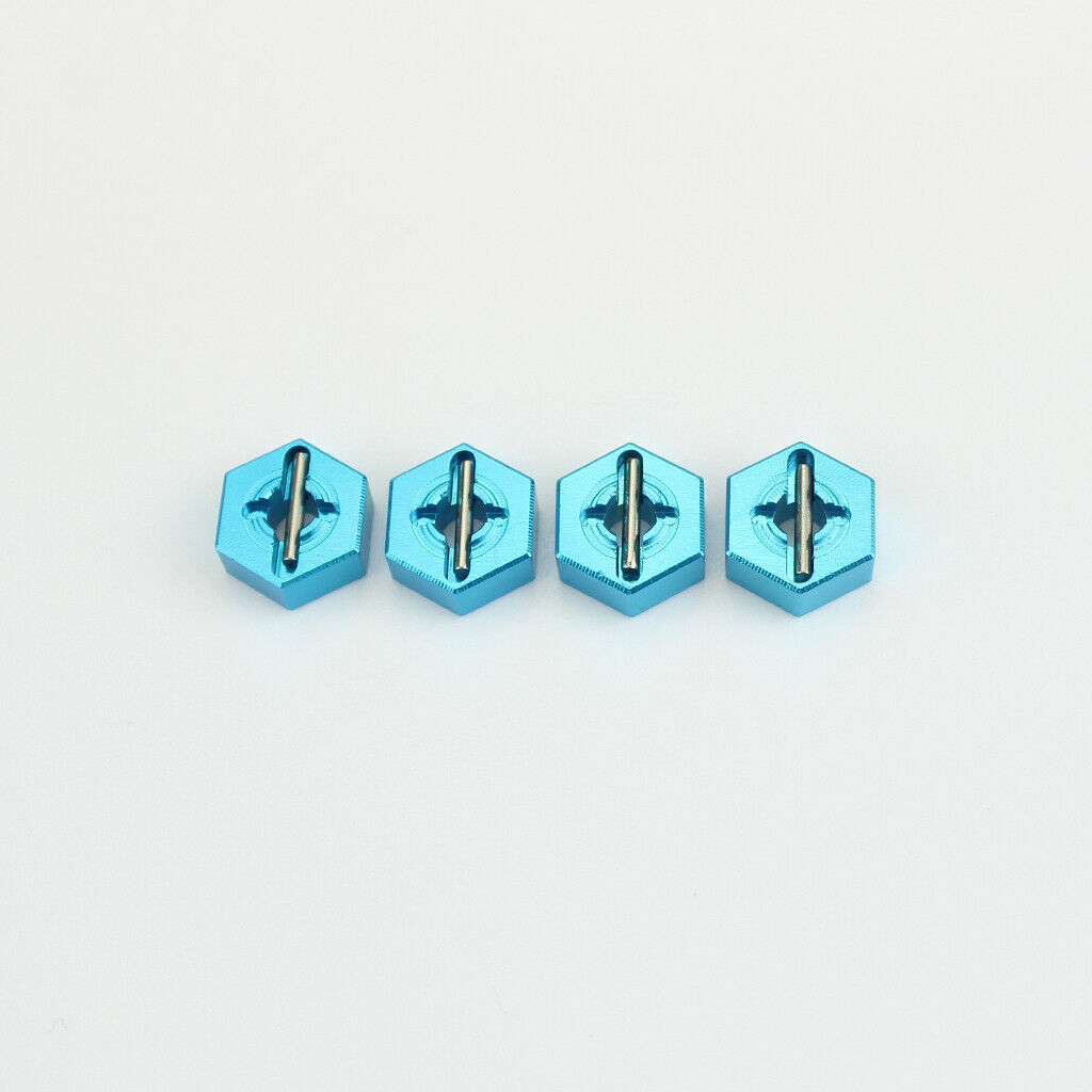Metal Wheel Hub Hex Adapter 12mm For Wltoys 144001 RC Car Upgrade Blue