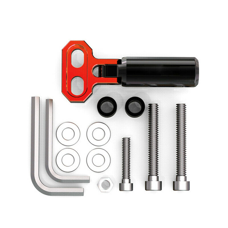 8MM Motorcycle Front Bumper Spotlight Support Aluminum Extension Rod Bracket 1PC