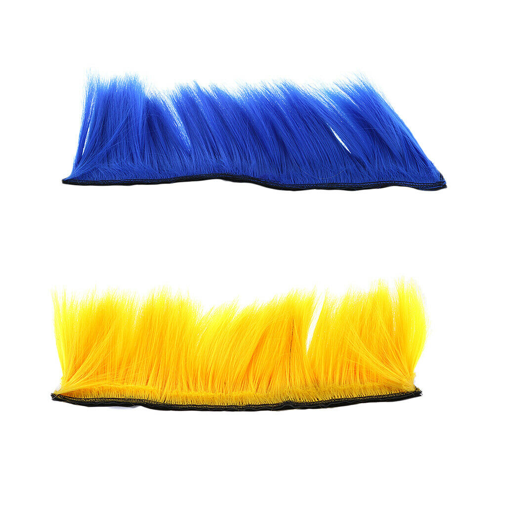 2pcs DIY Helmet Mohawk Hair Punk Hair for Motorcycle Ski Snowboard Helmets -