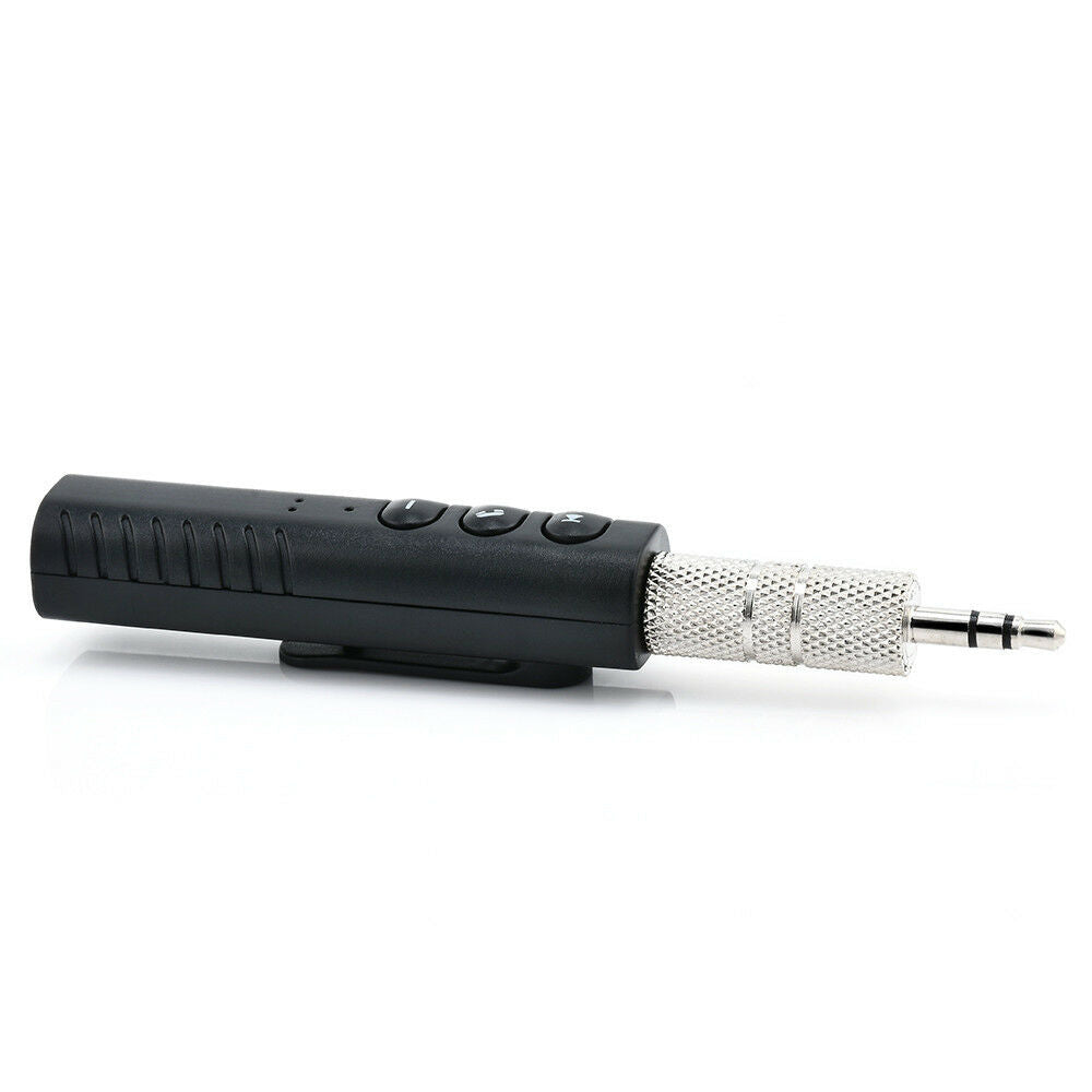 Wireless AUX Stereo Audio Music Home Car Receiver 3.5mm Adapter Mic ~