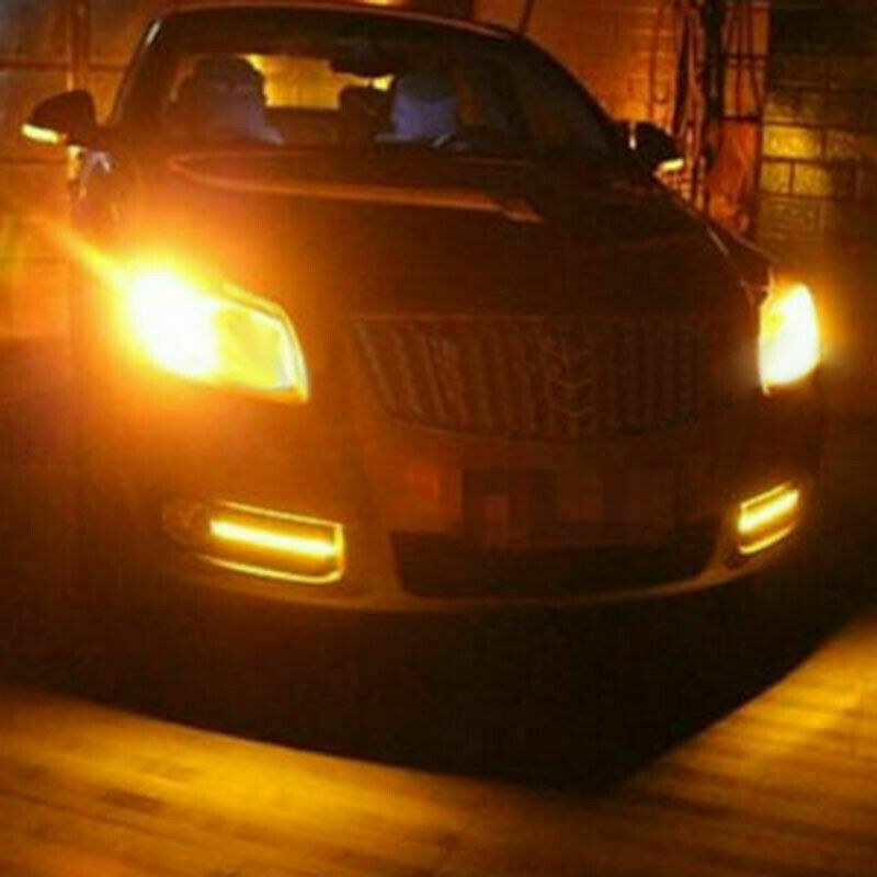 Universal 4pcs LED Amber Grille Mark Lights for Truck Raptor SUV Ford SVT Style