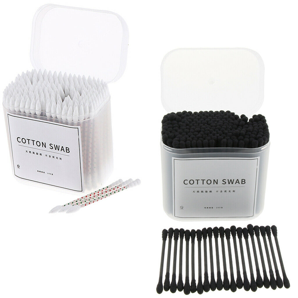 400x Cosmetic Cotton Swabs Cleaning Pads Makeup Applicator Tools 77x6 mm