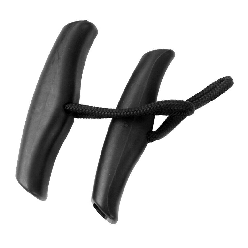 2x Black Nylon Marine Boat Kayak Canoe Pull Handle Carry Handle Accessories