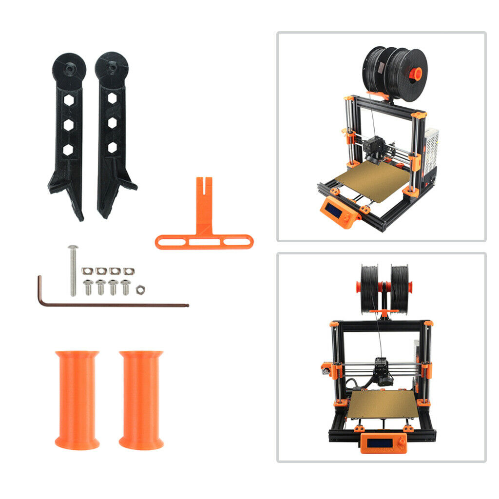 Filament Bracket for 2 Spool Filament Support Holder for PLA ABS Nylon Wood