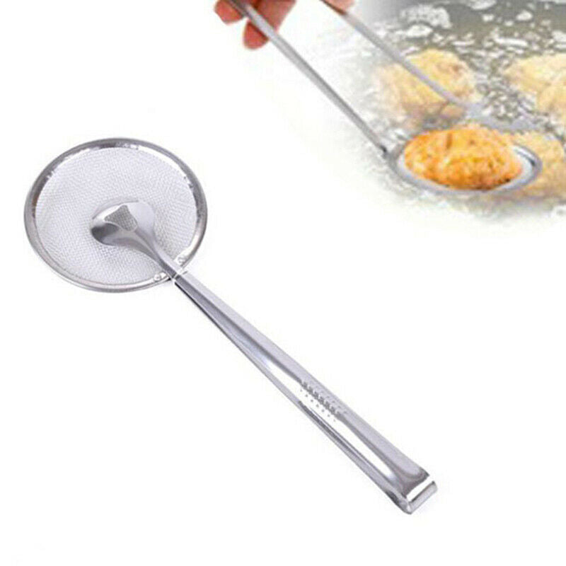 Stainless Steel Spoon Kitchen Oil-frying With Clip Kitchen Strainer Acces.l8