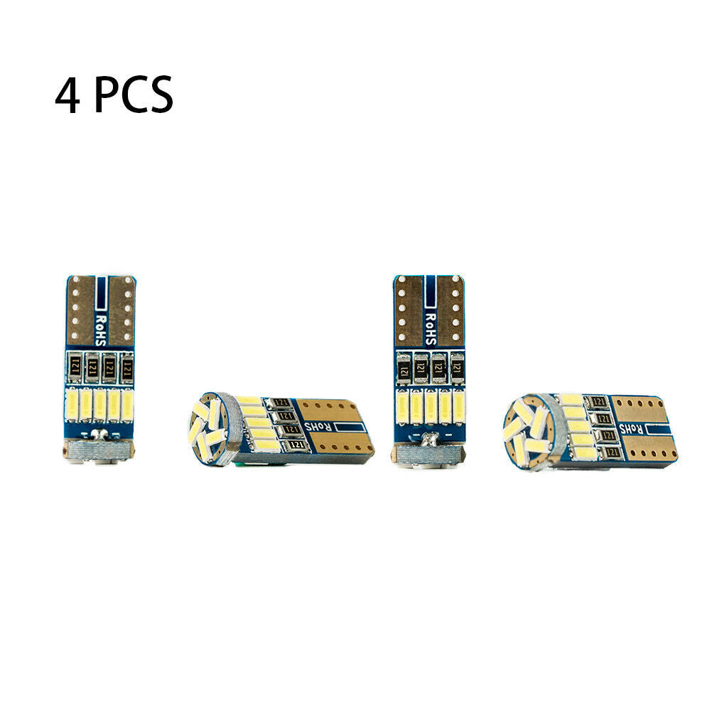 4pcs T10 Canbus W5W 15SMD 4014 Car LED Wedge Side Auto Fog Light WhiteS Tt