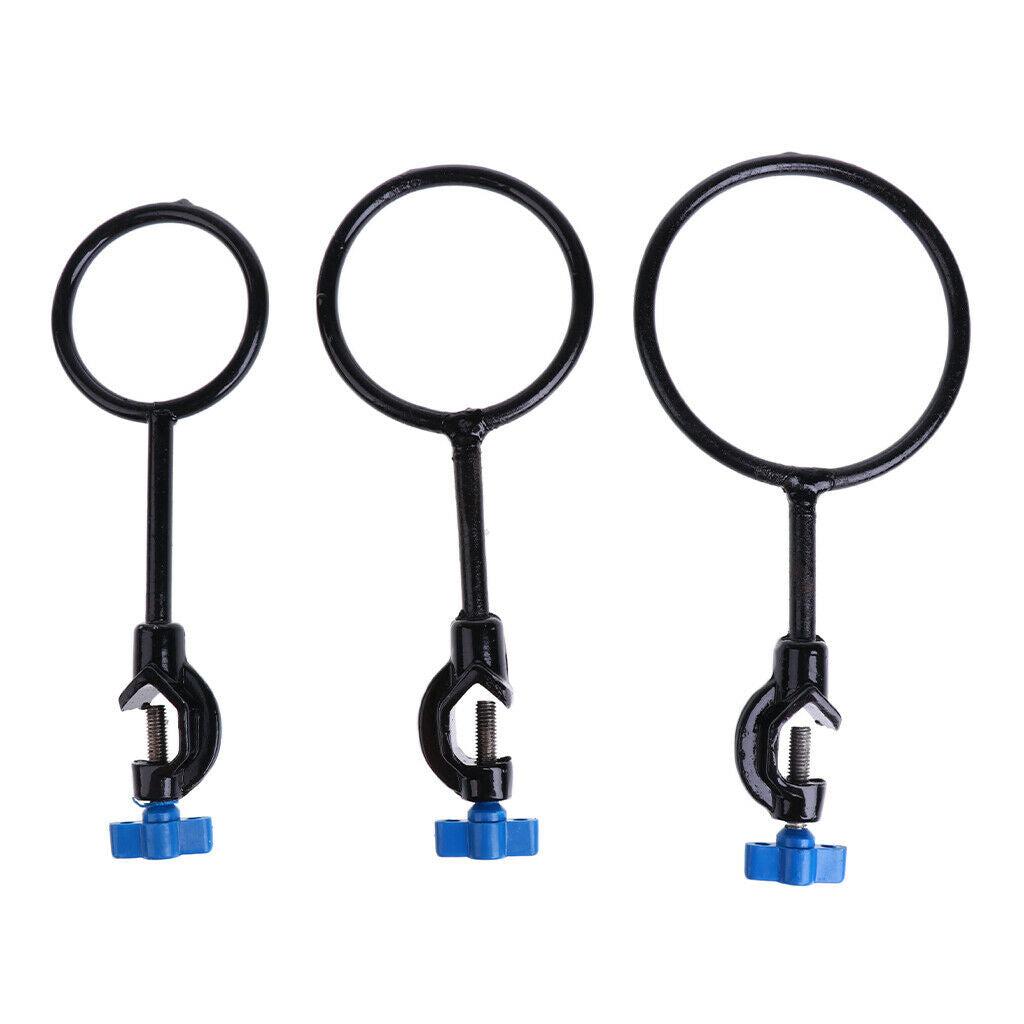 1 piece of iron support rings Easy to attach to the laboratory stand,