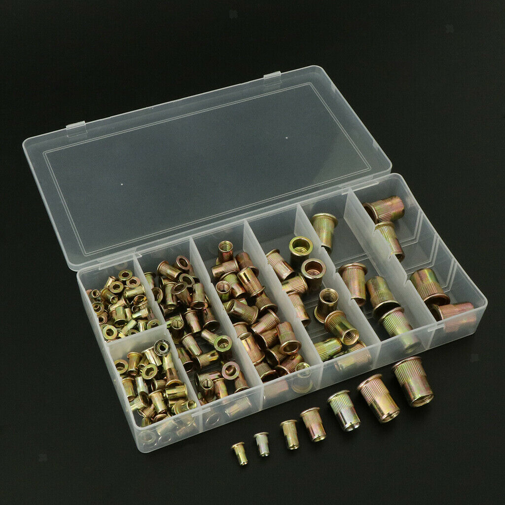 High Quality Zinc Plated Carbon Steel Rivet Nut Kit 165pcs/set