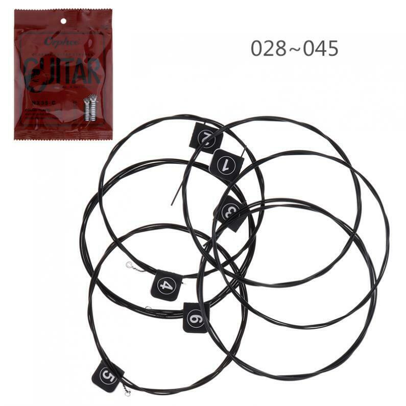 6Pcs Classic Guitar String 028-045 Color Plated Wire w/ Great Tone&Hard Tension